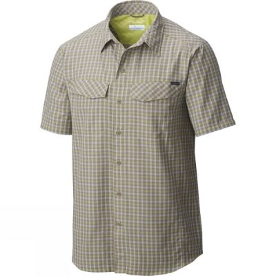 Camisa Columbia Silver Ridge Multi Plaid Manga Corta Hombre - Verde - Chile SRA836097